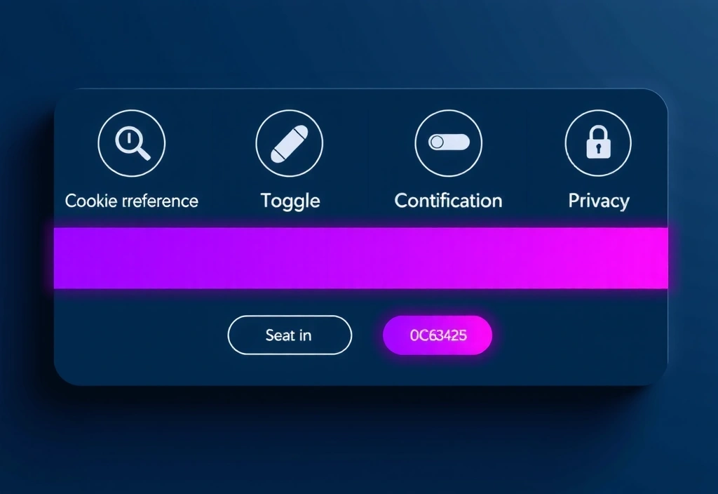 Cookie settings and preferences management